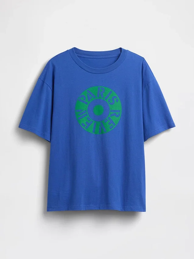 Camiseta oversize con estampado de Robert Indiana