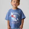 Camiseta oversize con estampado para bebés y niños pequeños