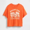 Camiseta oversize con estampado para bebés y niños pequeños