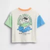 Camiseta oversize con estampado para bebés y niños pequeños
