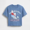 Camiseta oversize con estampado para bebés y niños pequeños