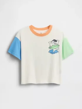 Camiseta oversize con estampado para bebés y niños pequeños