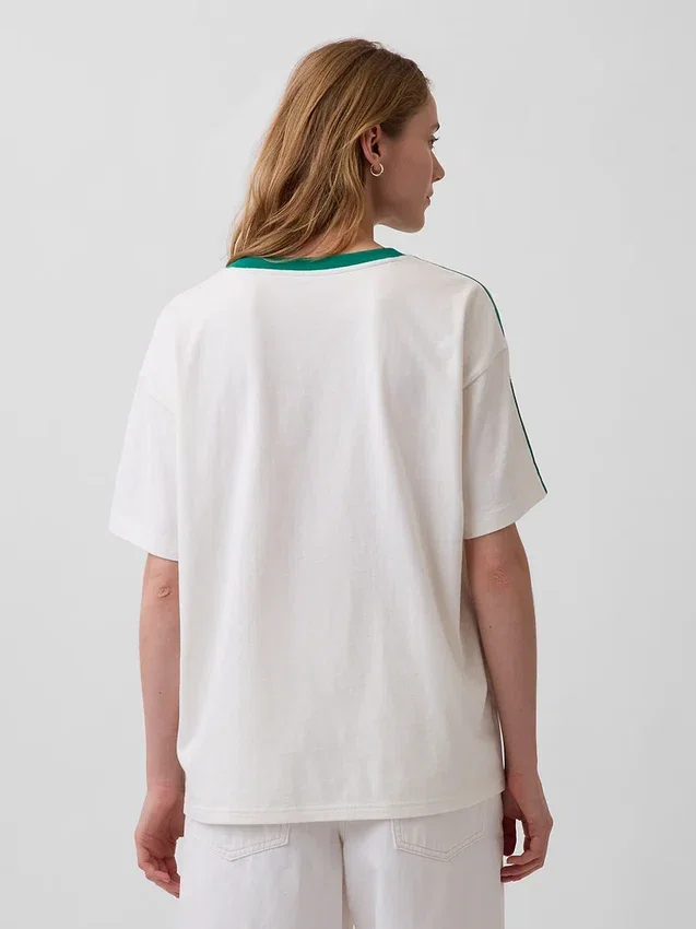 Camiseta oversize con logotipo «Varsity»