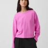 Camiseta oversize corta de punto