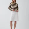Camiseta oversize corta de punto
