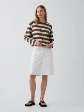 Camiseta oversize corta de punto