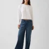 Camiseta oversize corta de punto