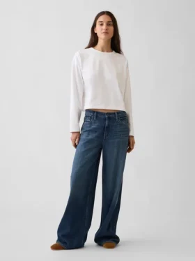 Camiseta oversize corta de punto