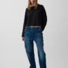 Camiseta oversize corta de punto