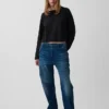 Camiseta oversize corta de punto