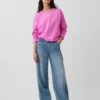 Camiseta oversize corta de punto
