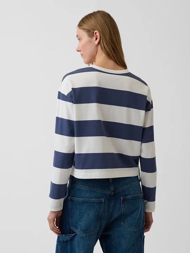 Camiseta oversize corta de punto