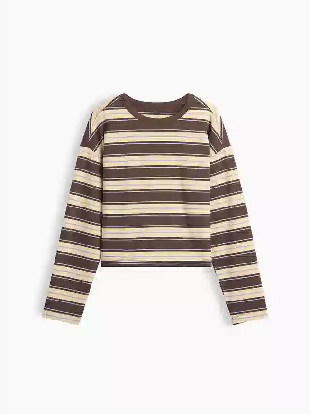 Camiseta oversize corta de punto