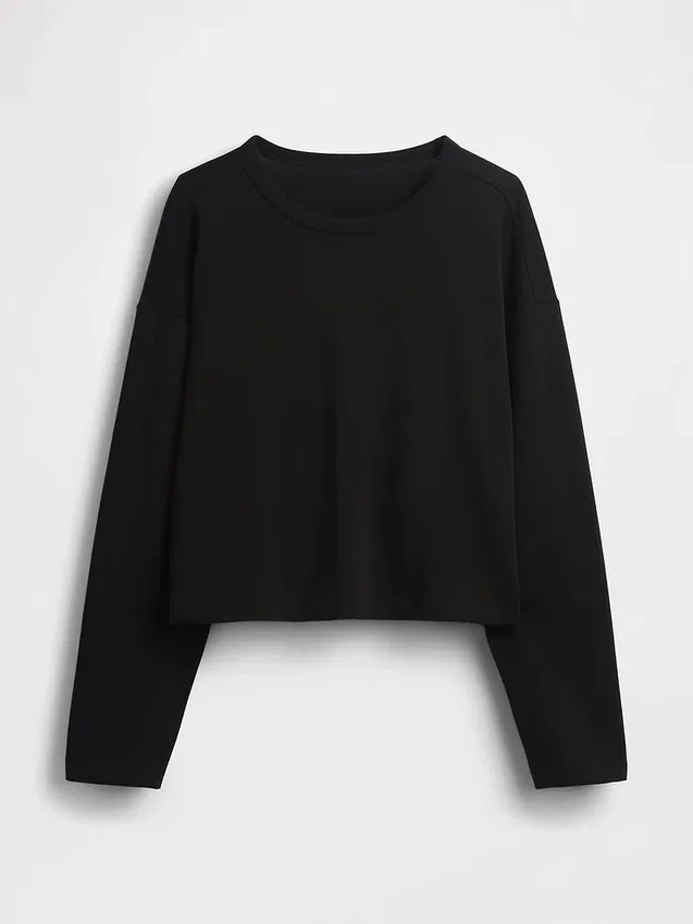 Camiseta oversize corta de punto
