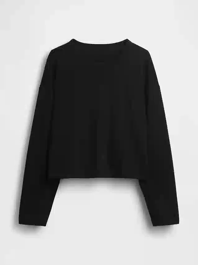 Camiseta oversize corta de punto
