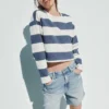 Camiseta oversize corta de punto