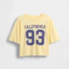 Camiseta oversize de corte cuadrado con logotipos de estados para niños