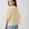 Camiseta oversize de corte cuadrado con logotipos de estados para niños