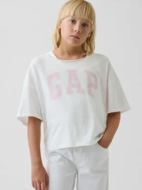 Camiseta oversize de cuello ancho para niño