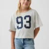 Camiseta oversize de cuello ancho para niño