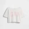 Camiseta oversize de cuello ancho para niño
