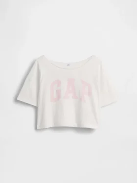 Camiseta oversize de cuello ancho para niño
