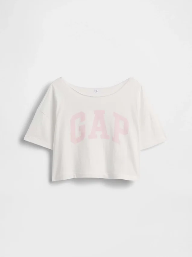 Camiseta oversize de cuello ancho para niño