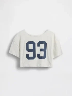 Camiseta oversize de cuello ancho para niño