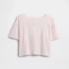 Camiseta oversize de cuello ancho para niño