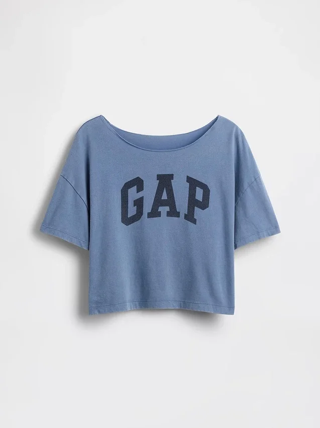Camiseta oversize de cuello ancho para niño