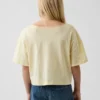 Camiseta oversize de cuello ancho para niño