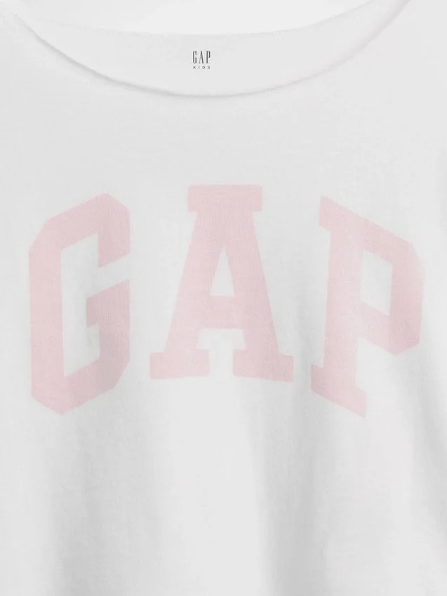 Camiseta oversize de cuello ancho para niño