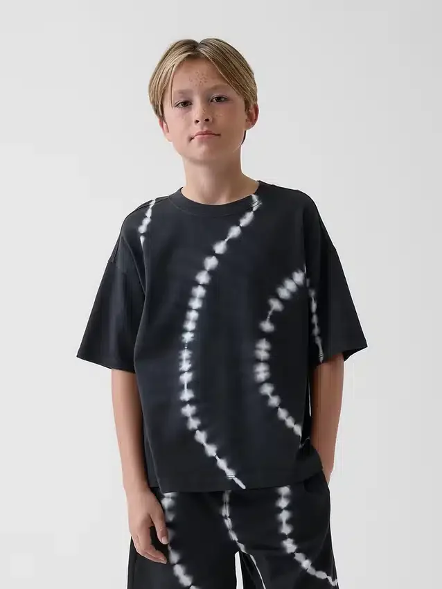 Camiseta oversize de peso grueso para niños