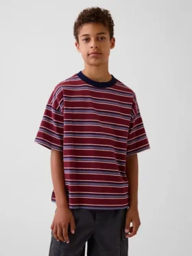 Camiseta oversize de peso grueso para niños