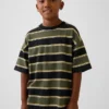 Camiseta oversize de peso grueso para niños