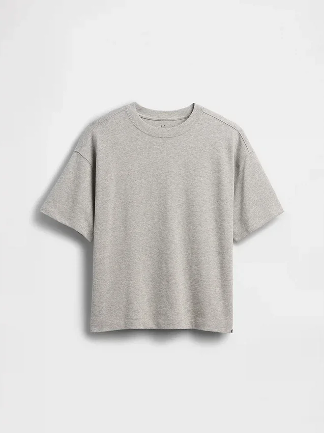 Camiseta oversize de peso grueso para niños