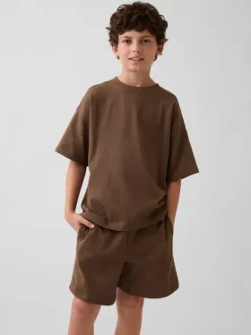 Camiseta oversize de peso grueso para niños