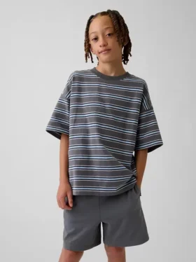 Camiseta oversize de peso grueso para niños