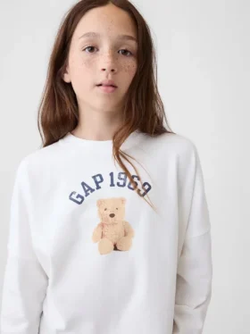 Camiseta oversize de peso grueso para niños