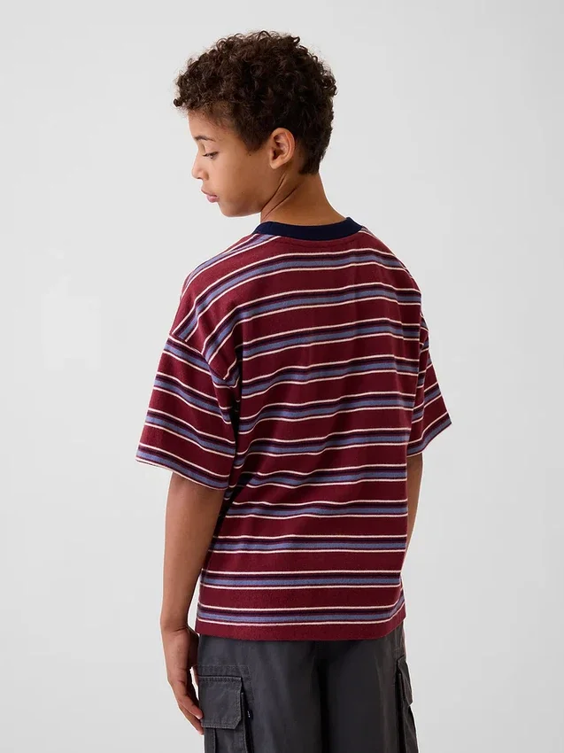 Camiseta oversize de peso grueso para niños