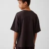 Camiseta oversize de peso grueso para niños