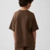 Camiseta oversize de peso grueso para niños