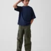 Camiseta oversize de peso grueso para niños