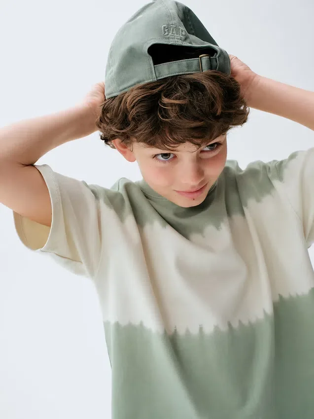 Camiseta oversize de peso grueso para niños