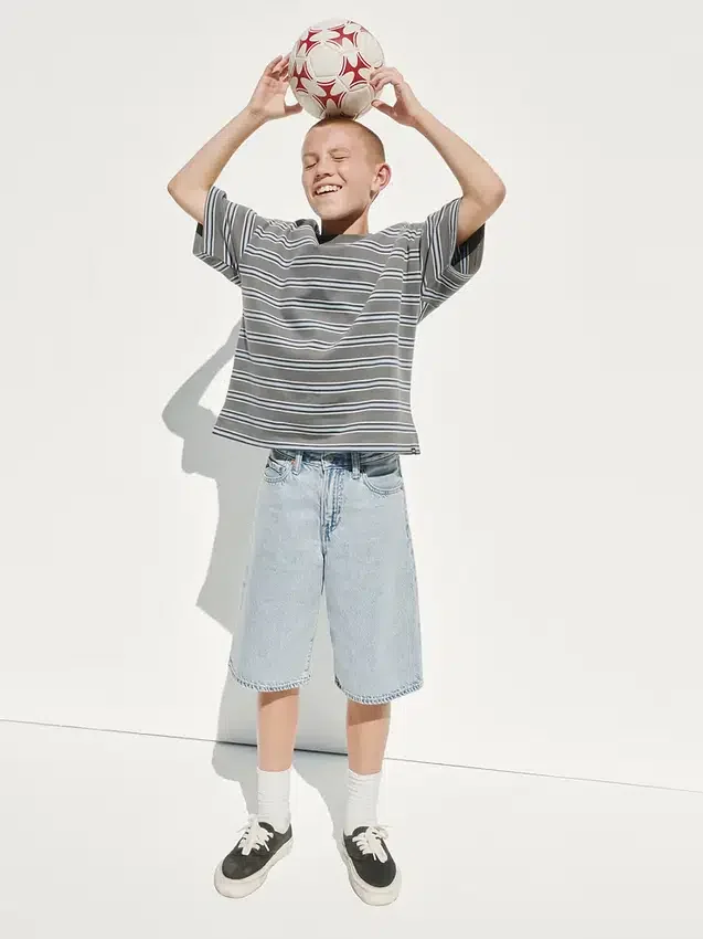 Camiseta oversize de peso grueso para niños