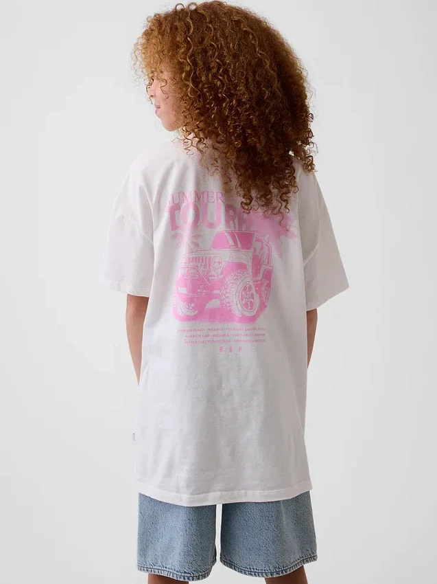 Camiseta oversize Jeep para niños