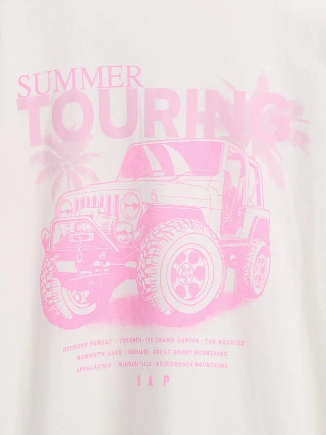 Camiseta oversize Jeep para niños