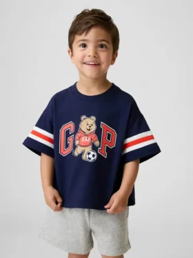 Camiseta oversize para bebés y niños con logotipo gráfico de Brannan Bear Varsity