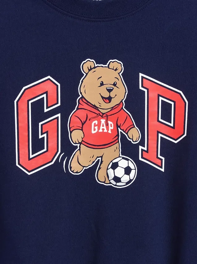 Camiseta oversize para bebés y niños con logotipo gráfico de Brannan Bear Varsity