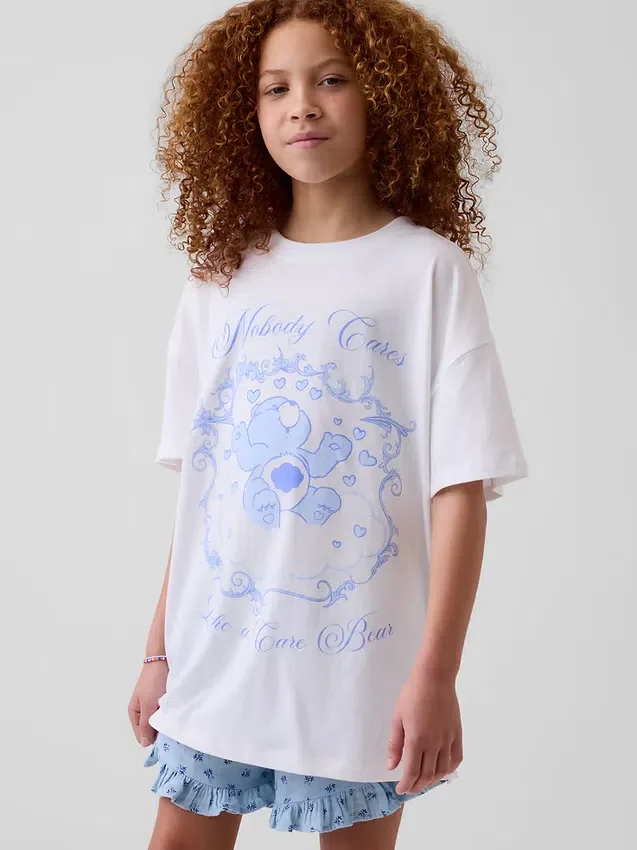 Camiseta oversize para niños de los Care Bears